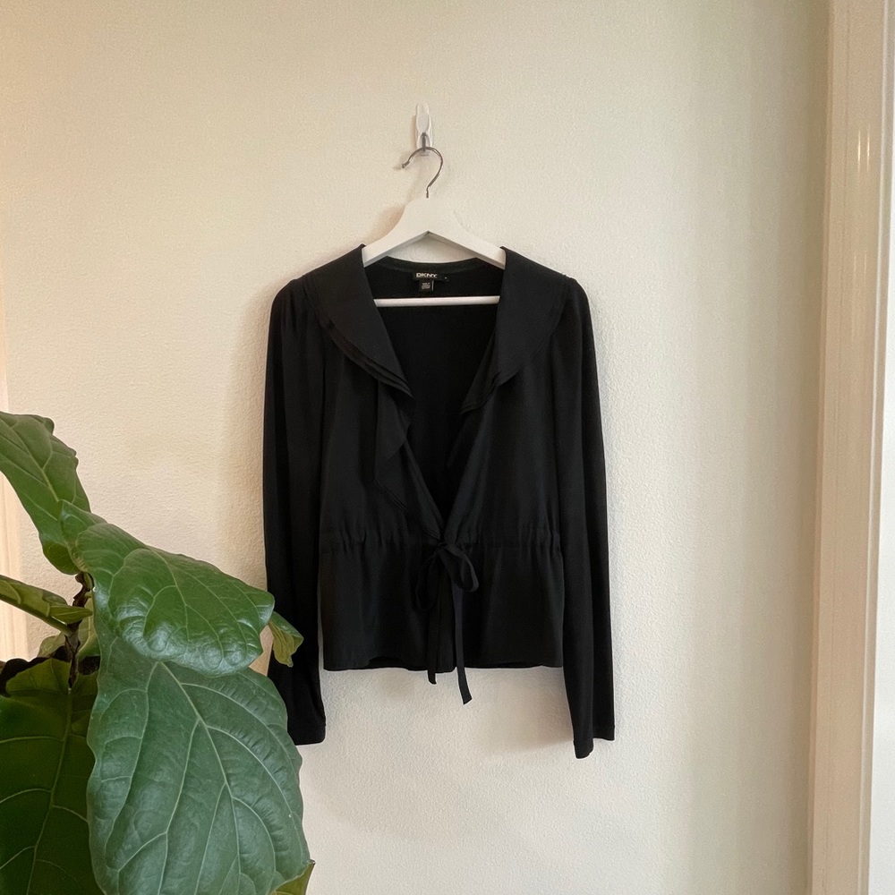 DKNY Black Silk Jacket